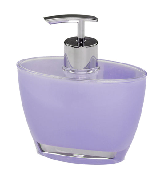 Creative Home Oval Hand Pump Soap & Lotion Dispenser Empty Bottle in Purple