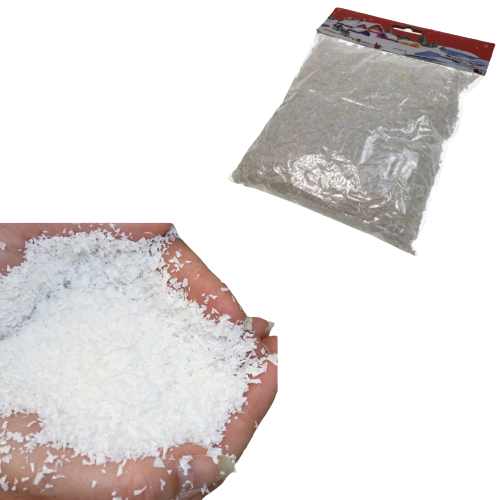 480g FAKE SNOW Christmas White Xmas Frozen Party Snowflakes BULK