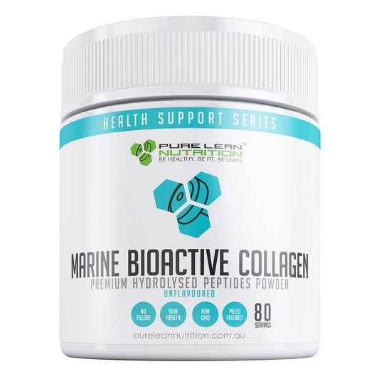 80 Servings Marine Collagen Bioactive Peptides Powder Beauty Glow for Skin Nails