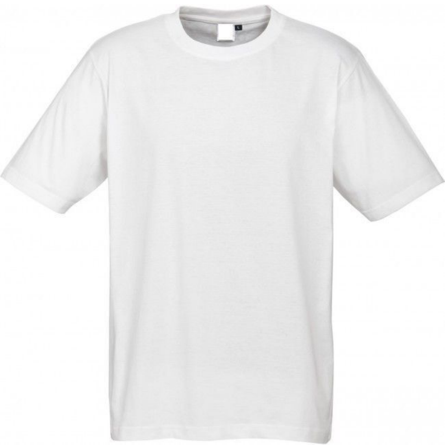 Plain T-Shirt 100% COTTON Basic Blank Tee Mens Ladies Casual BULK Adults - White - XL