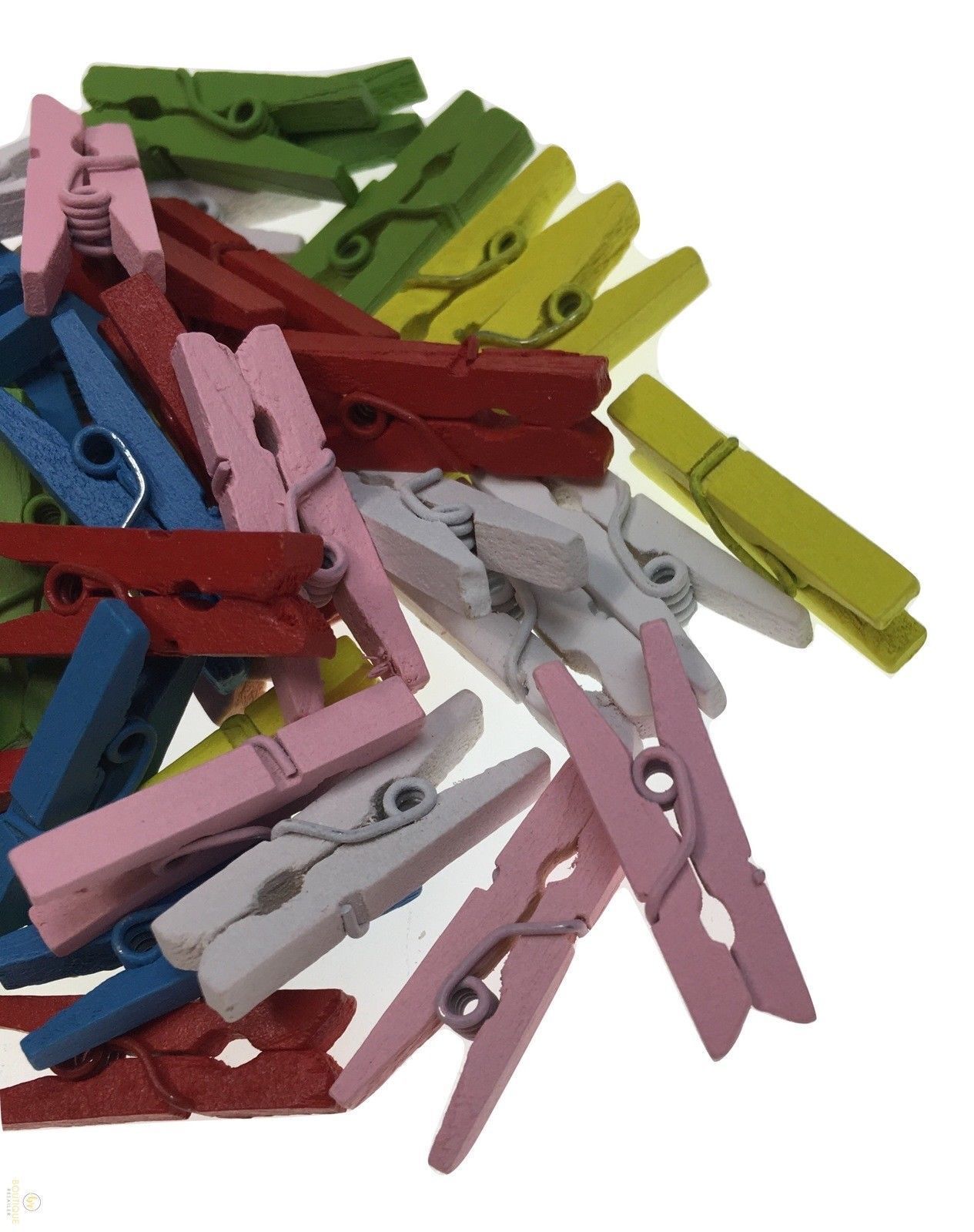 600pcs MINI WOODEN PEGS Natural Craft Baby Shower Clothes Pin Scrapbook 35mm