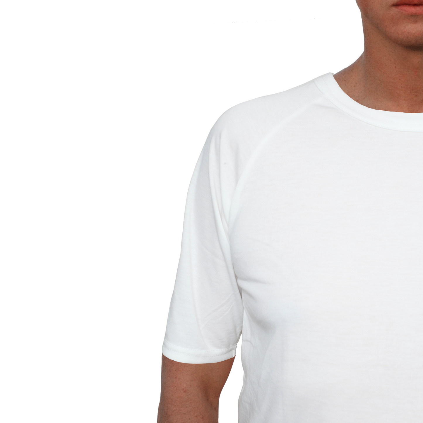 Mens Merino Wool Blend Short Sleeve Thermal Top Underwear Thermals Base Layer - Natural - XXL