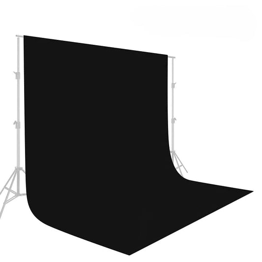 Hridz 2x3m Black Backdrop for Photography Videos