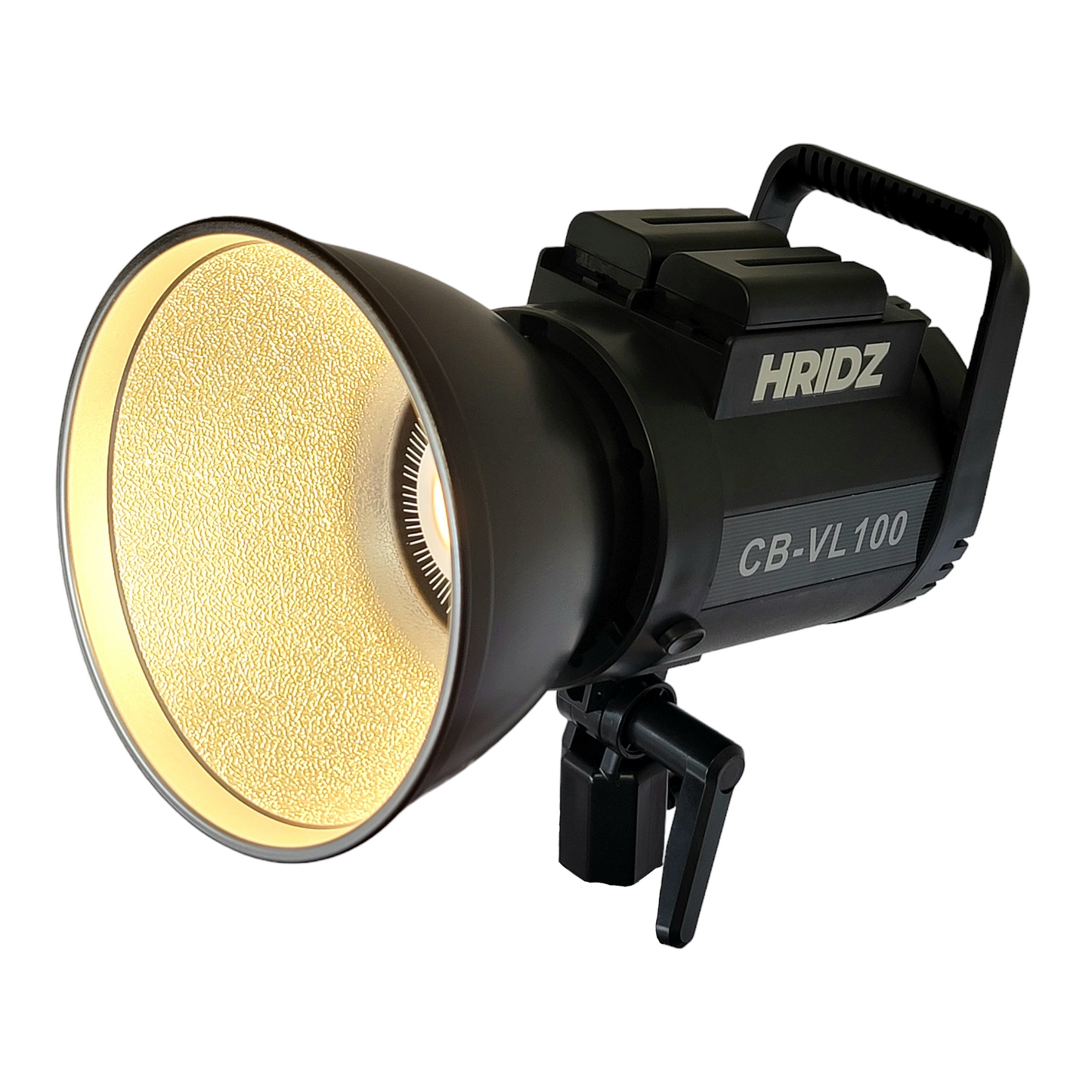 HRIDZ CB-VL100 100W Battery-Operated Bi-Colour Dimmable LED Video Light Outdoor Cob