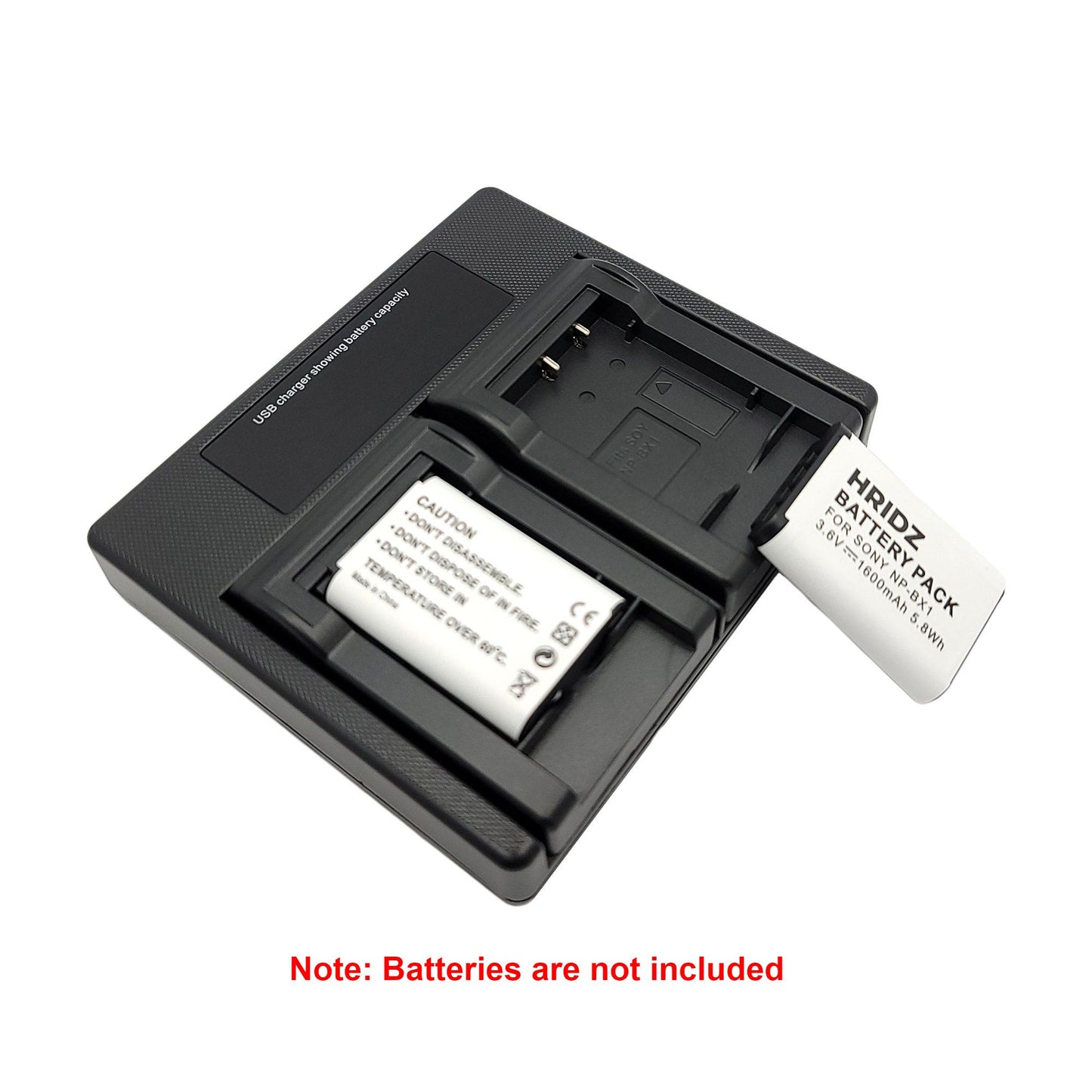 Hridz LCD Dual Charger for Sony RX100 Batteries and Hridz NP-BX1 Battery
