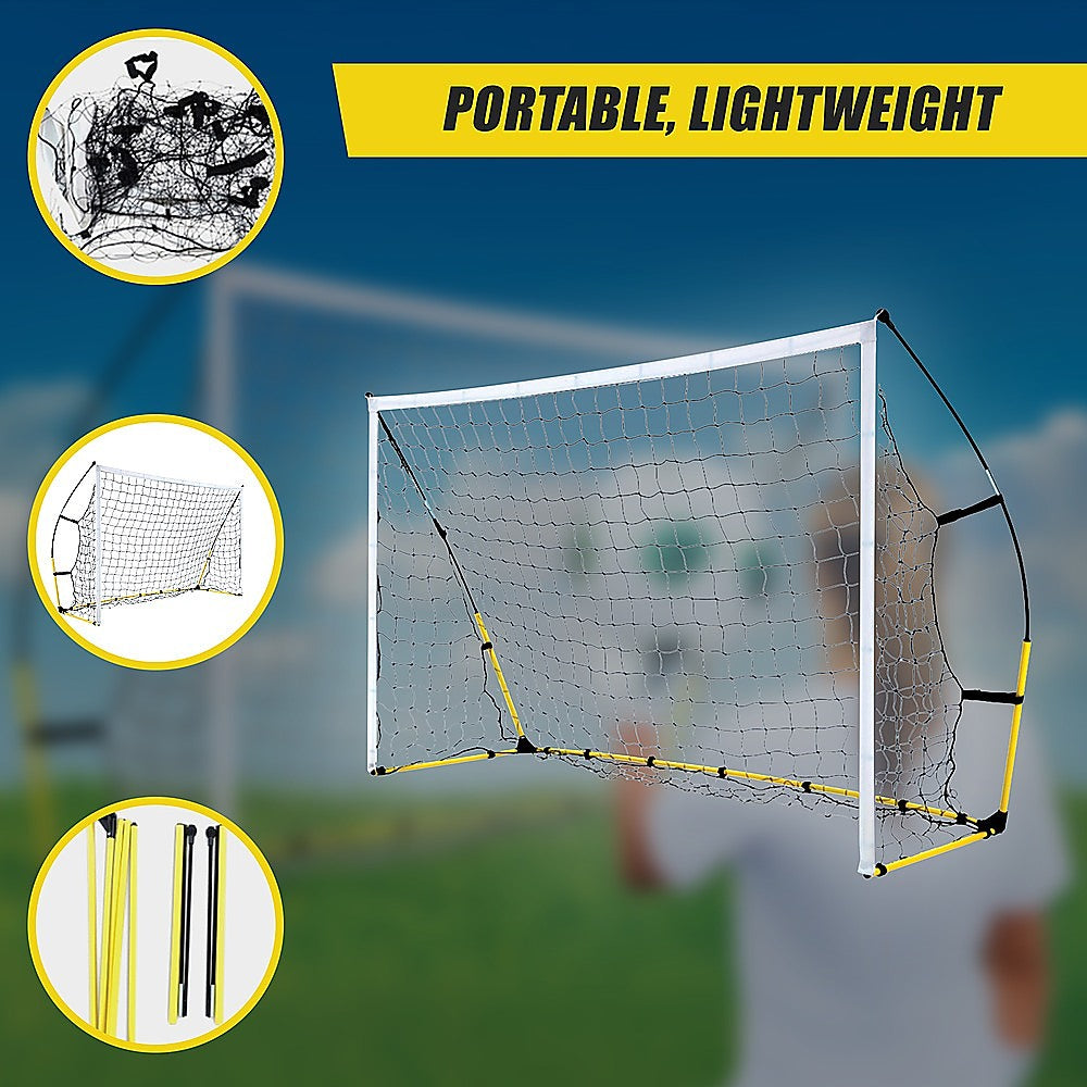 8 x 5 Soccer Football Goal Foot Portable Net Quick Set Up