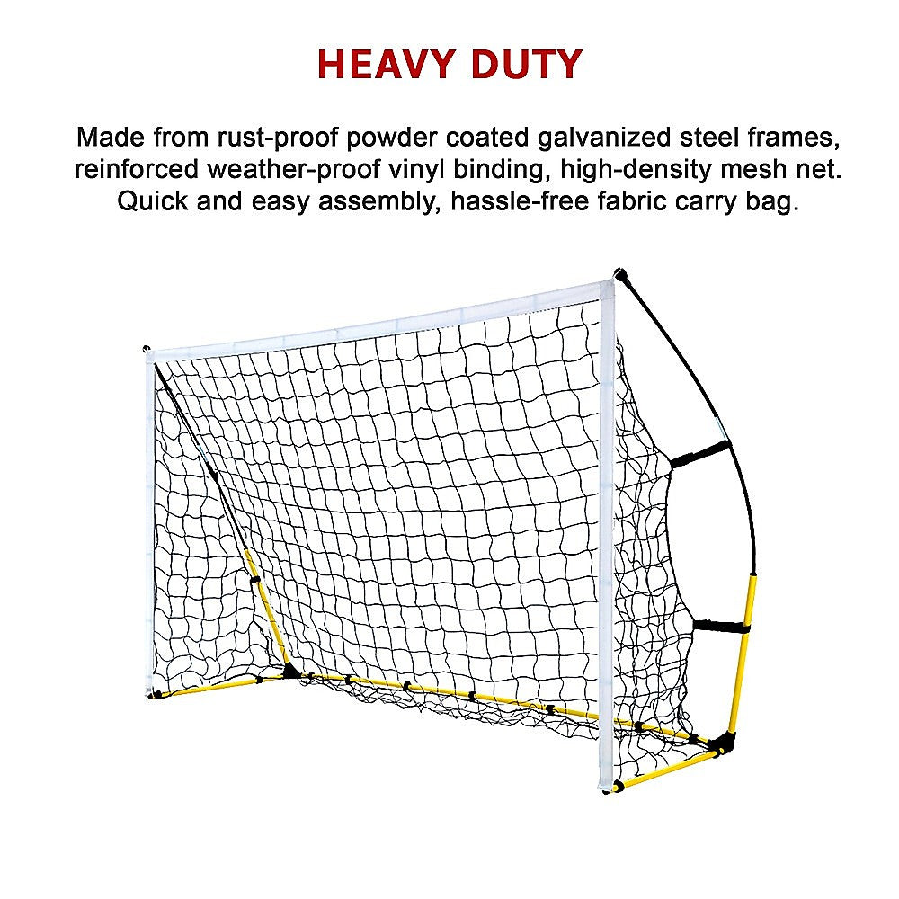 8 x 5 Soccer Football Goal Foot Portable Net Quick Set Up