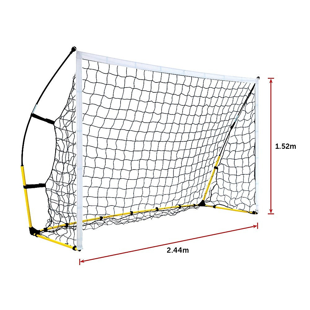 8 x 5 Soccer Football Goal Foot Portable Net Quick Set Up