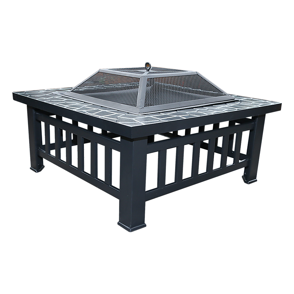 18 Square Metal Fire Pit Outdoor Heater