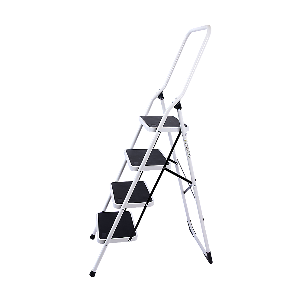 Foldable Non Slip 4 Step Steel Ladder