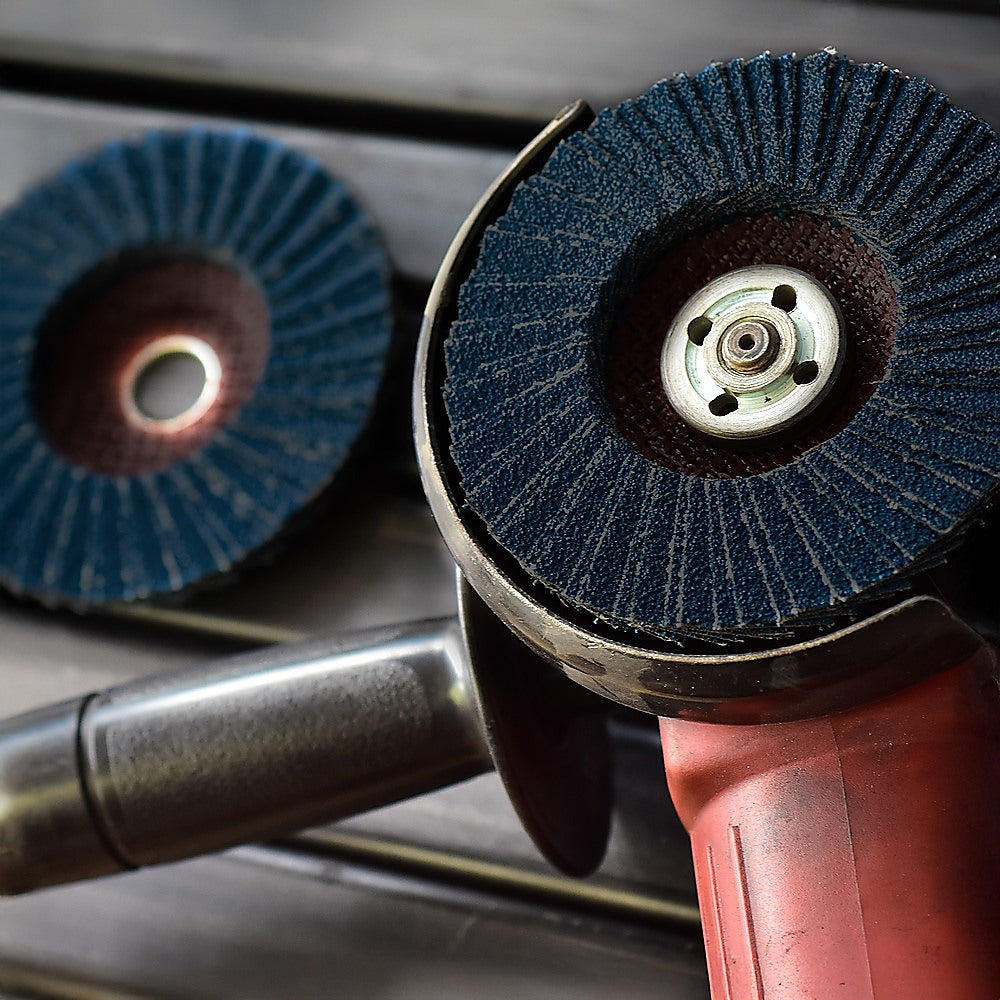 50x Pack Premium Zirconia Flap Disc Sanding Grinding 115mm 4.5 40 Grit