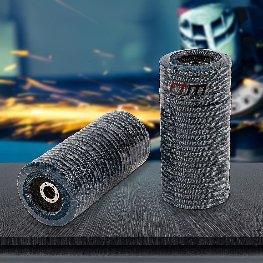 50x Pack Premium Zirconia Flap Disc Sanding Grinding 115mm 4.5 40 Grit