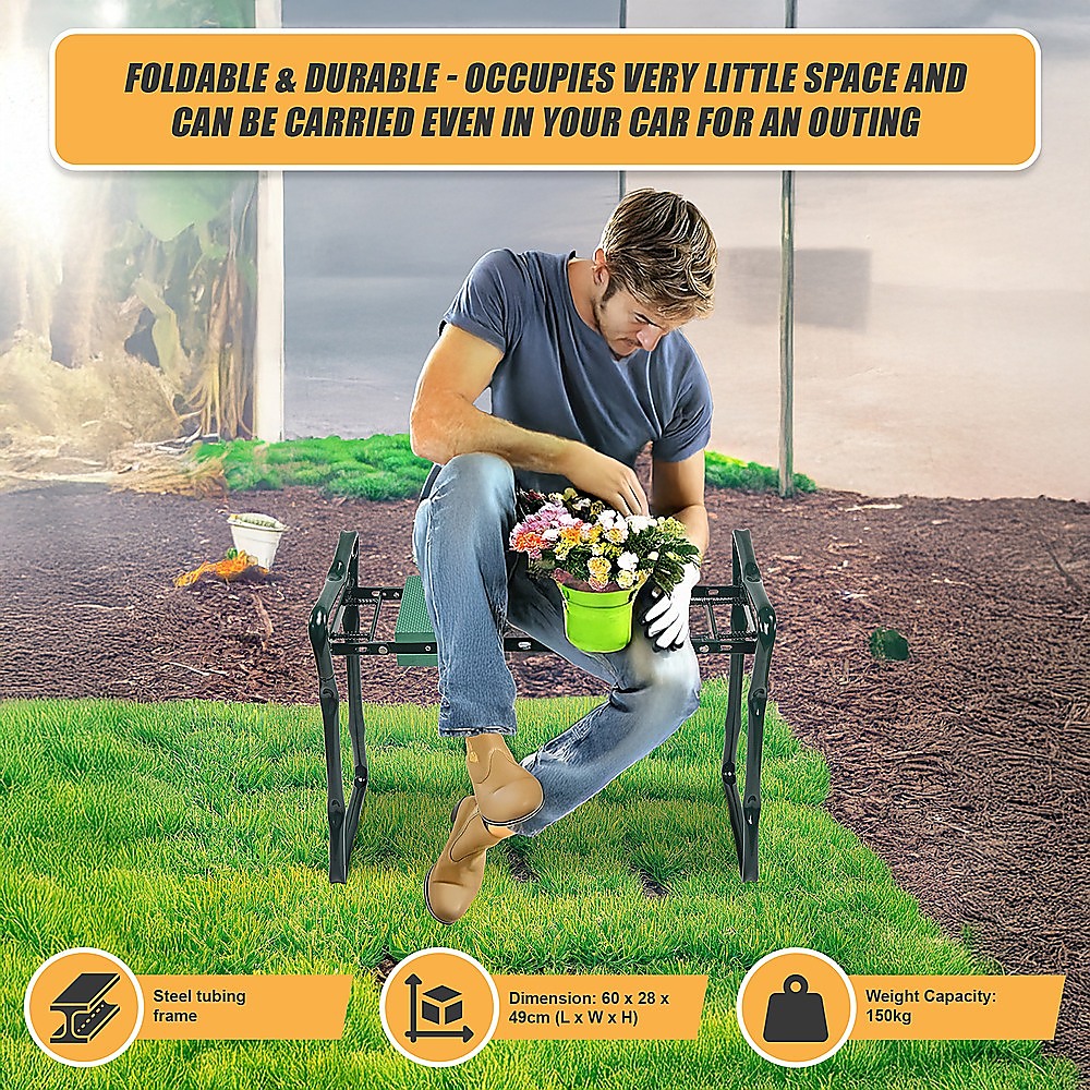 Garden Seat Folding Kneeler Bench Kneeling Soft Eva Pad