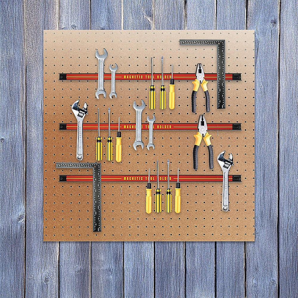 3 x 61cm Magnetic Wall Mounted Tool Holder Storage Organiser Garage Workshop