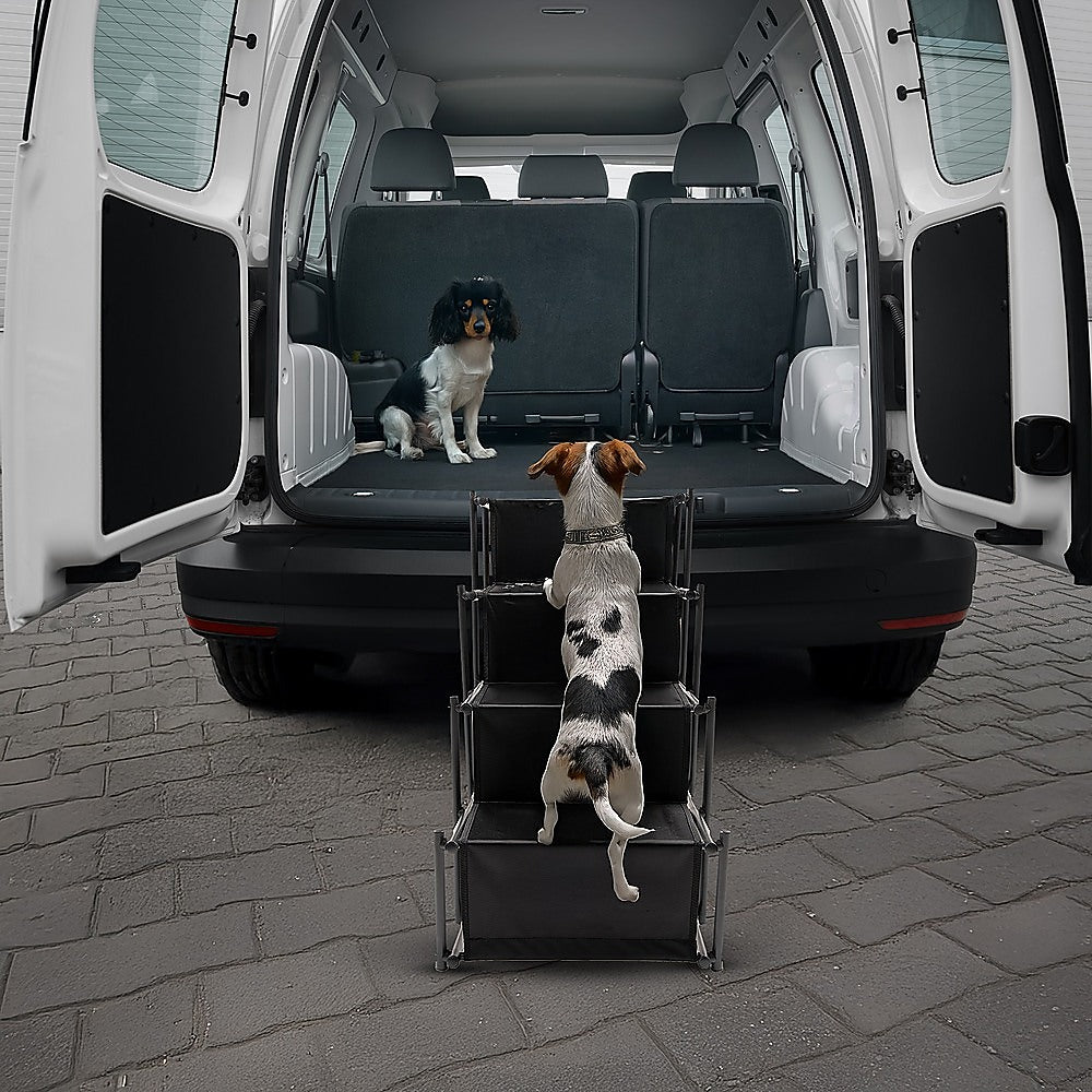 Folding Pet Dog Car Boot Access Steps Ladder Stairs Strong Lightweight