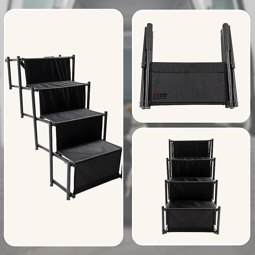 Folding Pet Dog Car Boot Access Steps Ladder Stairs Strong Lightweight
