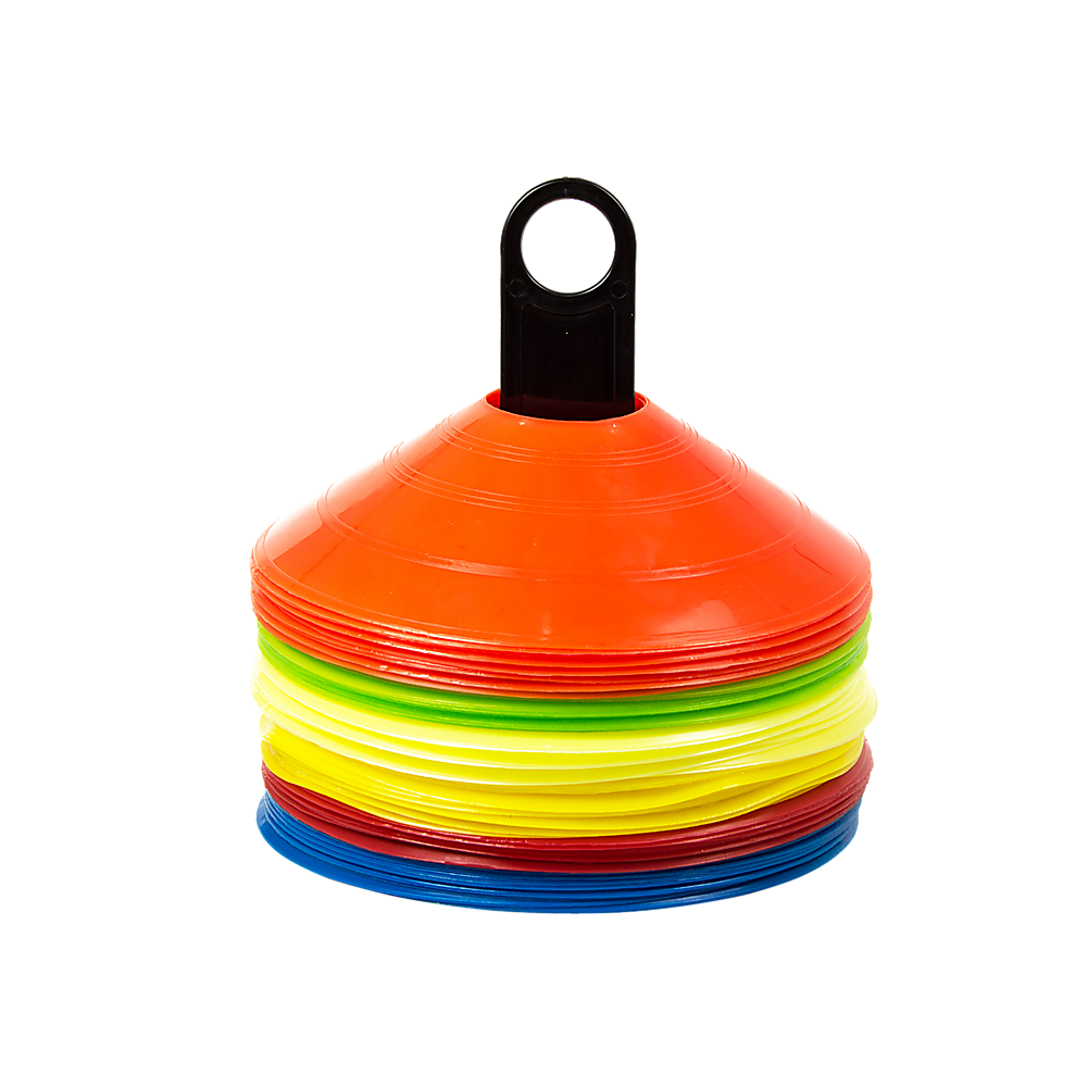 60 Pack Sports Training Discs Markers Cones Soccer AFL Exercise Personal Fitness