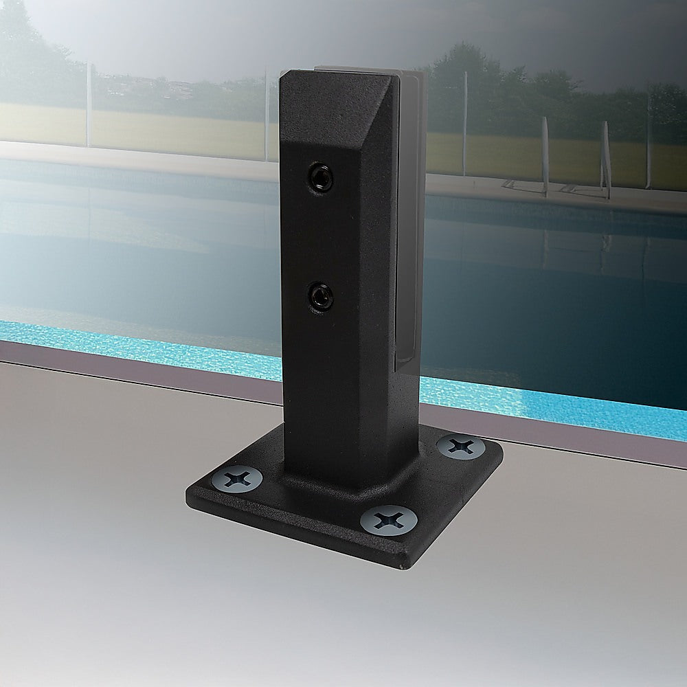 Balustrade Black Glass Clamp 304 Stainless Spigot Pool Fencing Fence