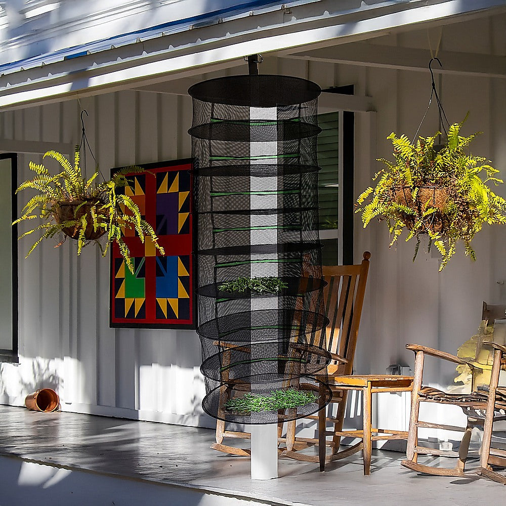 Herb Drying Rack Net 8 Layer Dryer Mesh Hanging Dryer Rack Zipper Dry Rack