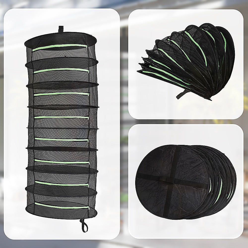 Herb Drying Rack Net 8 Layer Dryer Mesh Hanging Dryer Rack Zipper Dry Rack