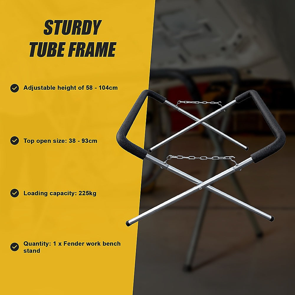 Fender Work Bench Panel Stand Curved Legs Panel Repair Beating Spray Painting