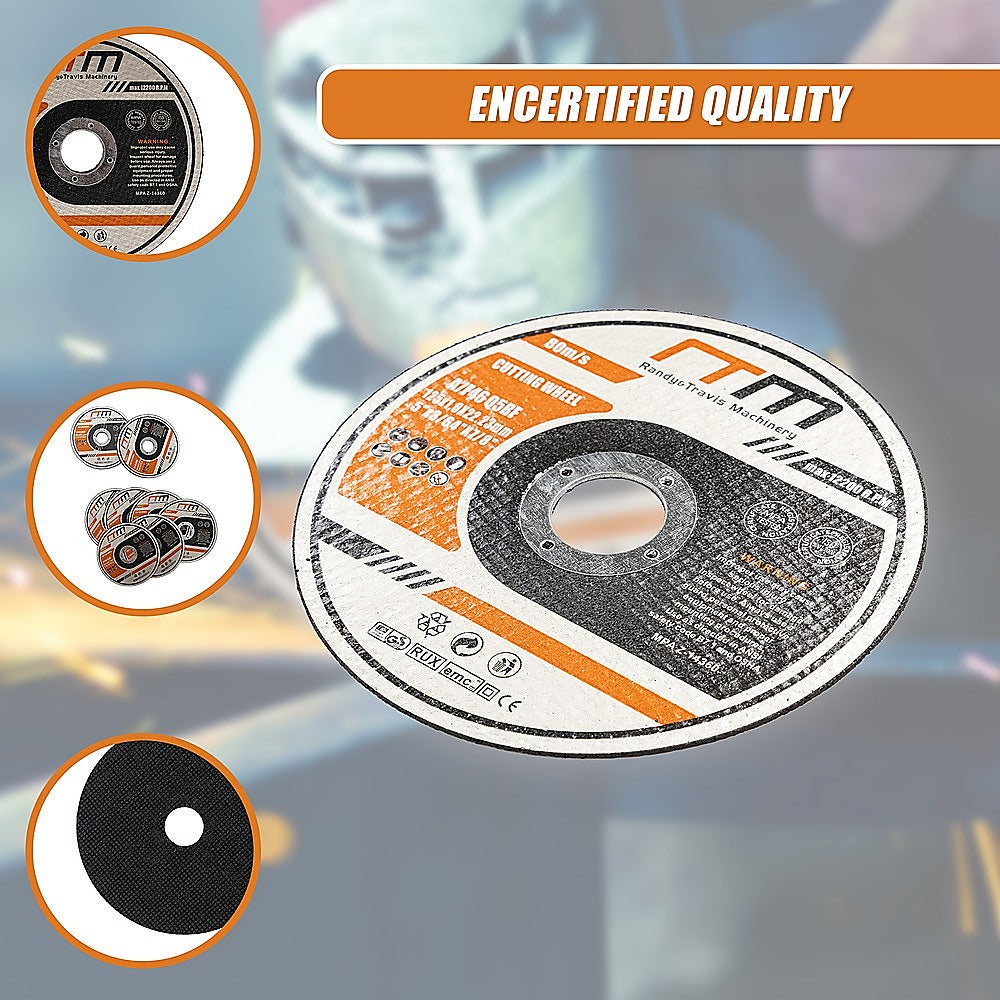 100 x Cutting Discs 125mm 5 Angle Grinder Disc Metal Cut Off Wheel Thin