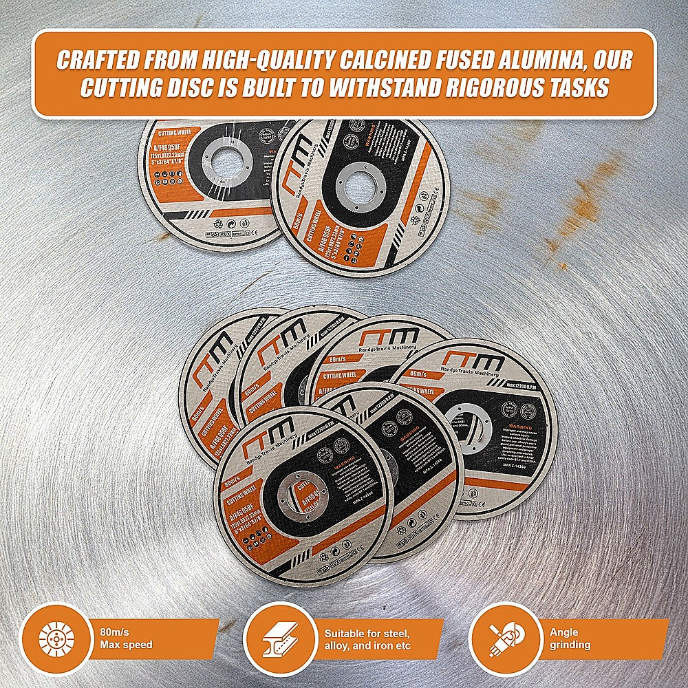 100 x Cutting Discs 125mm 5 Angle Grinder Disc Metal Cut Off Wheel Thin