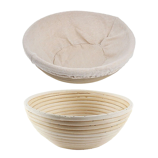 2 x 9 Sourdough Bread Proofing Set Bread Making Kit Round Bowls