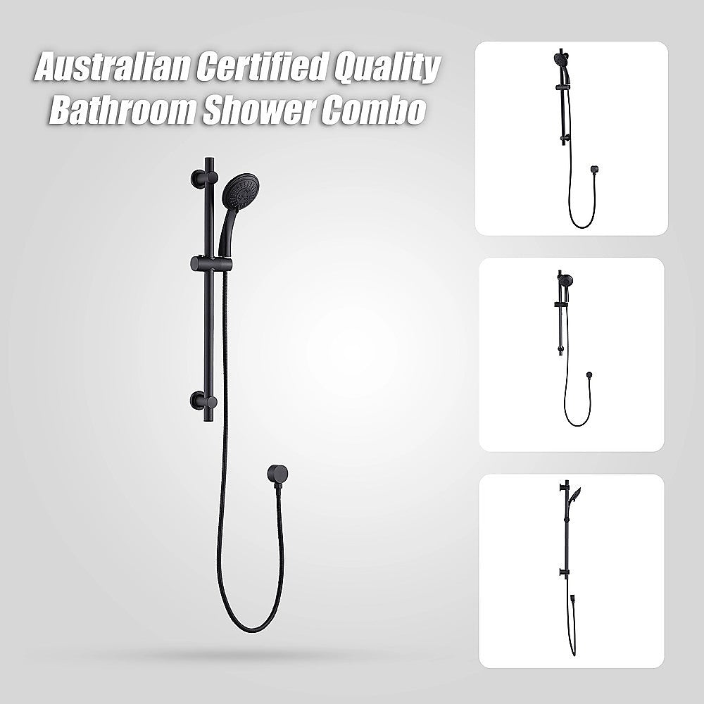 Hand Held Shower Rail Soap Dish Bathroom Set