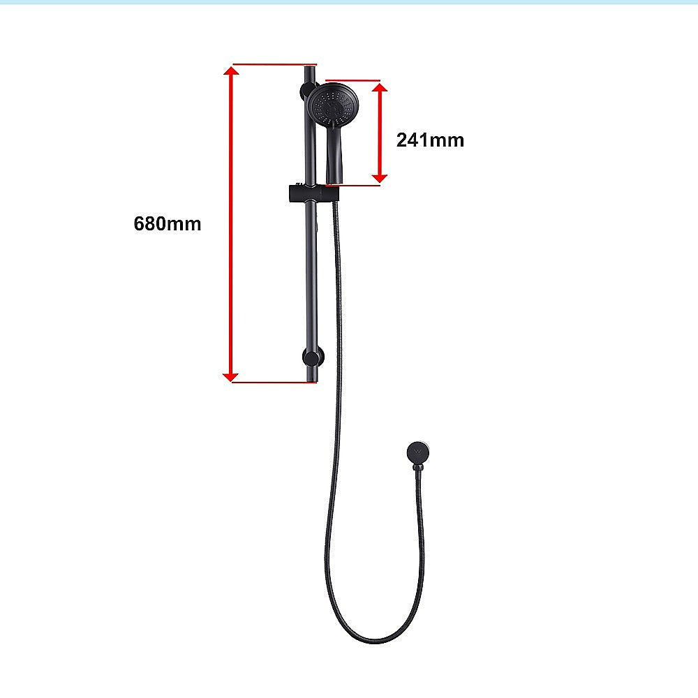 Hand Held Shower Rail Soap Dish Bathroom Set