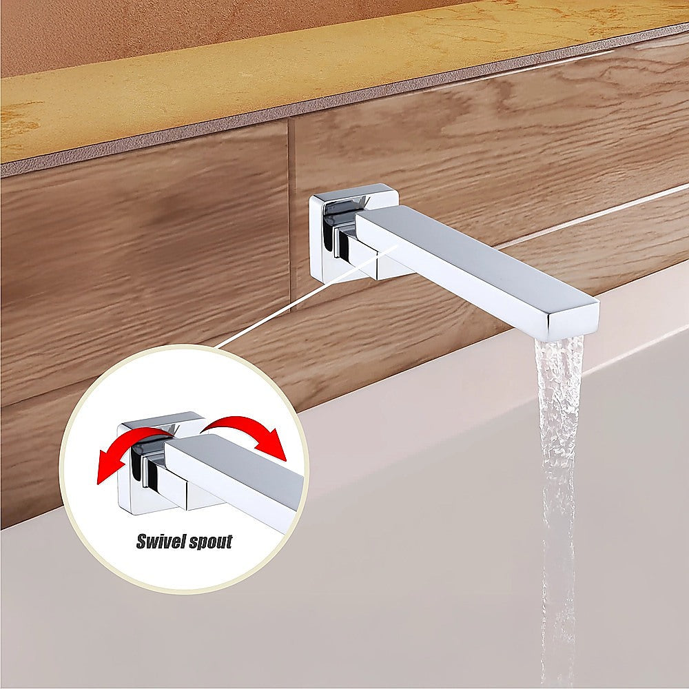 Bath In Wall Swivel Spout in Polished Chrome Finish