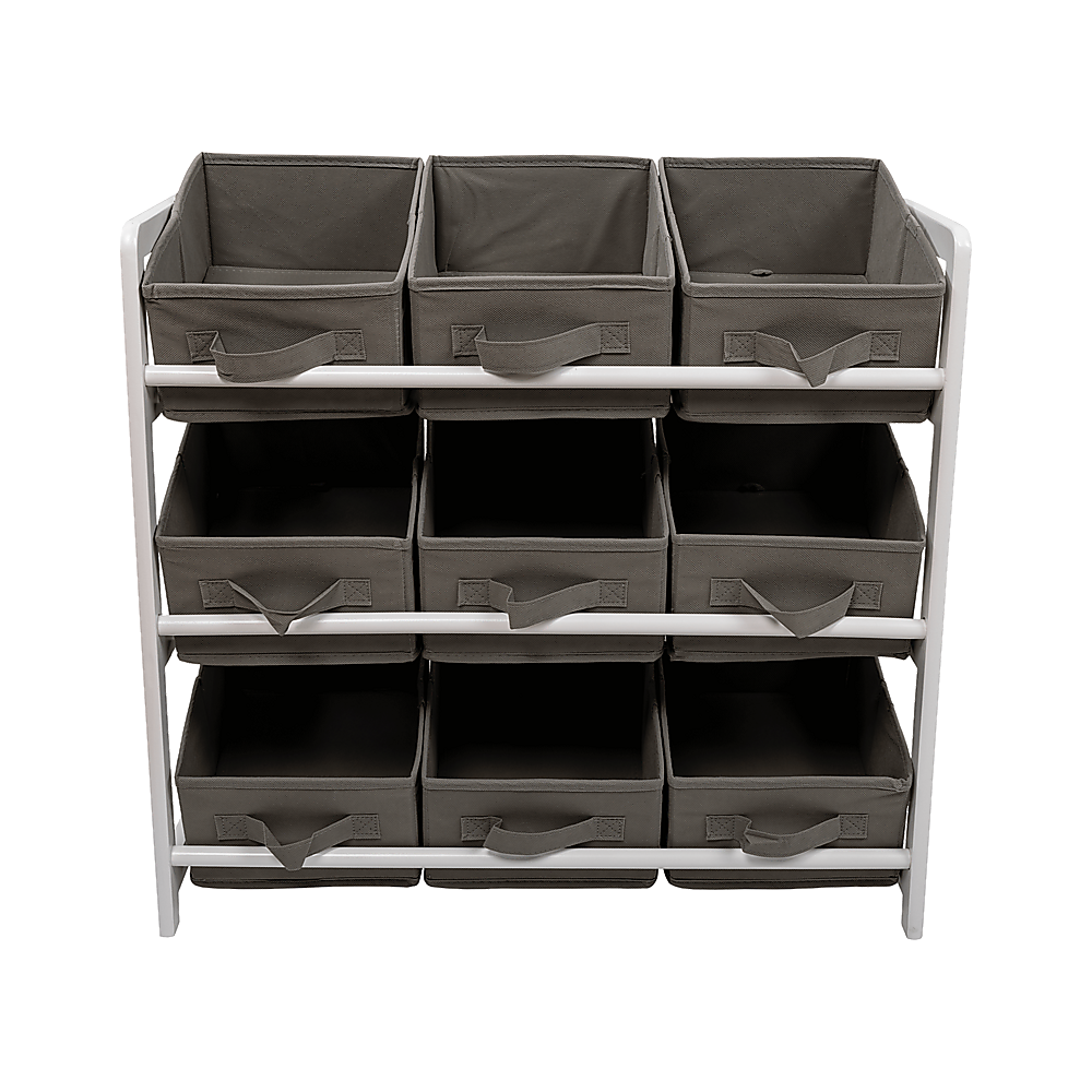 Kids Toy Box Storage Unit Drawers Childrens Bedroom Shelf Baby Nursery Furniture Grey