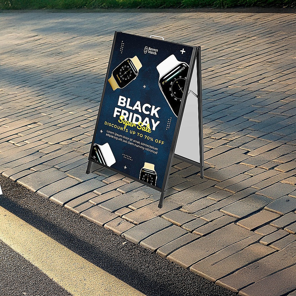 A Frame Sign 60x90cm Sidewalk Plastic Poster Board Outdoor Display