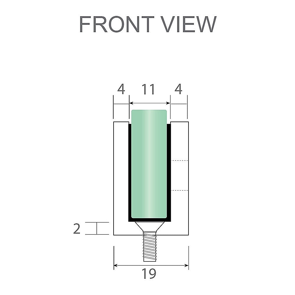 70cm Frameless Glass Bath Screen with Brackets - White