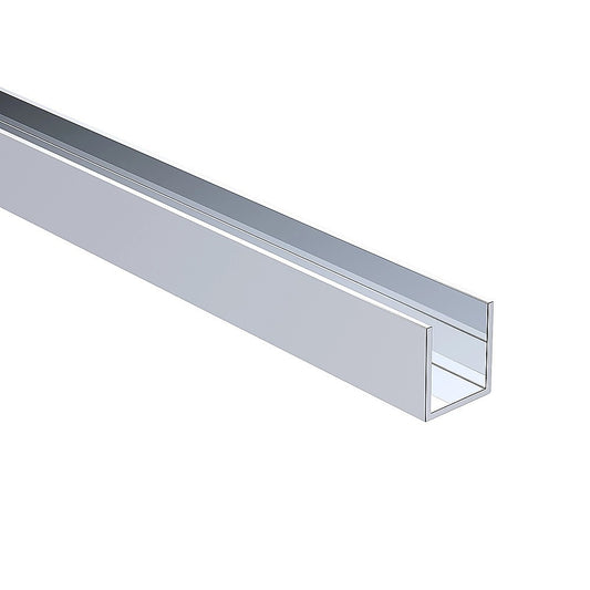 70cm Frameless Glass Bath Screen with Wall Channel - Chrome