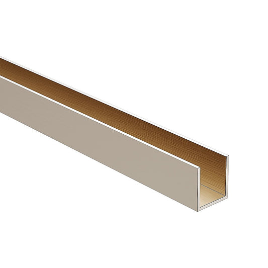 70cm Frameless Glass Bath Screen with Wall Channel - Nickel