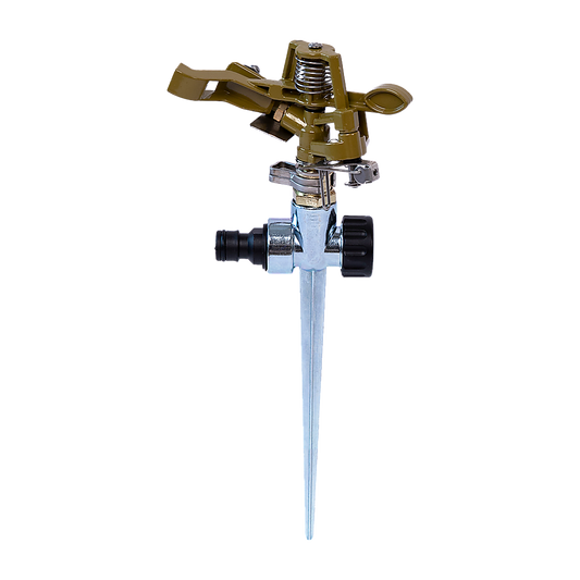 Easy to Install Irrigation Sprinkler 360 Degree Rotating Sprinkler Gun Zinc Alloy Adjustable Rocker Sprinkler