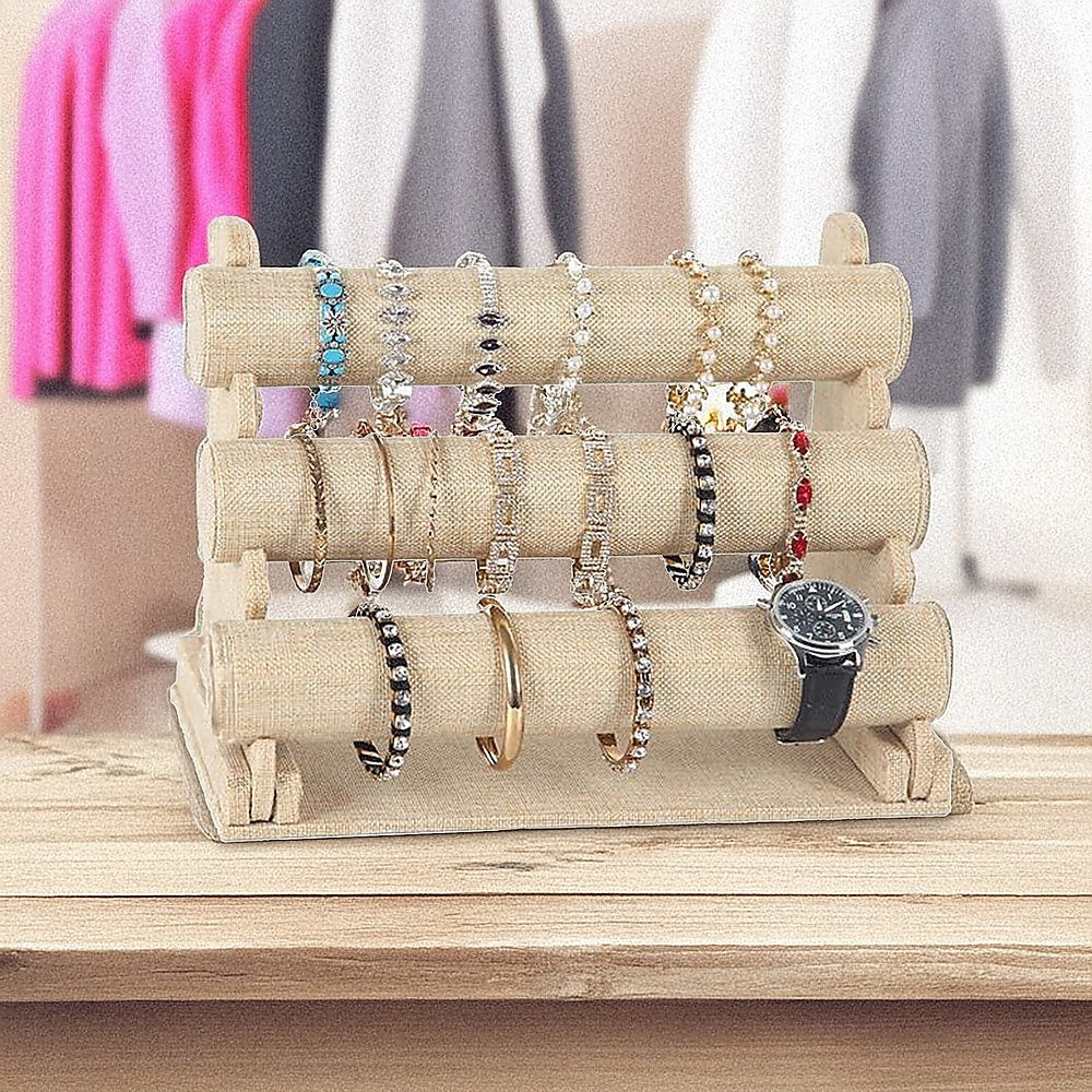 3-Tier Triple Bar Jewellery Display Rack