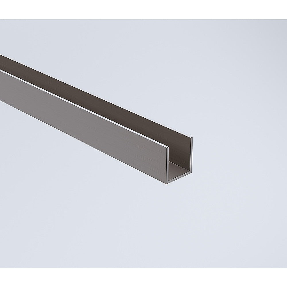 80x200cm Glass Shower Screen with Gunmetal Wall & Floor Channel