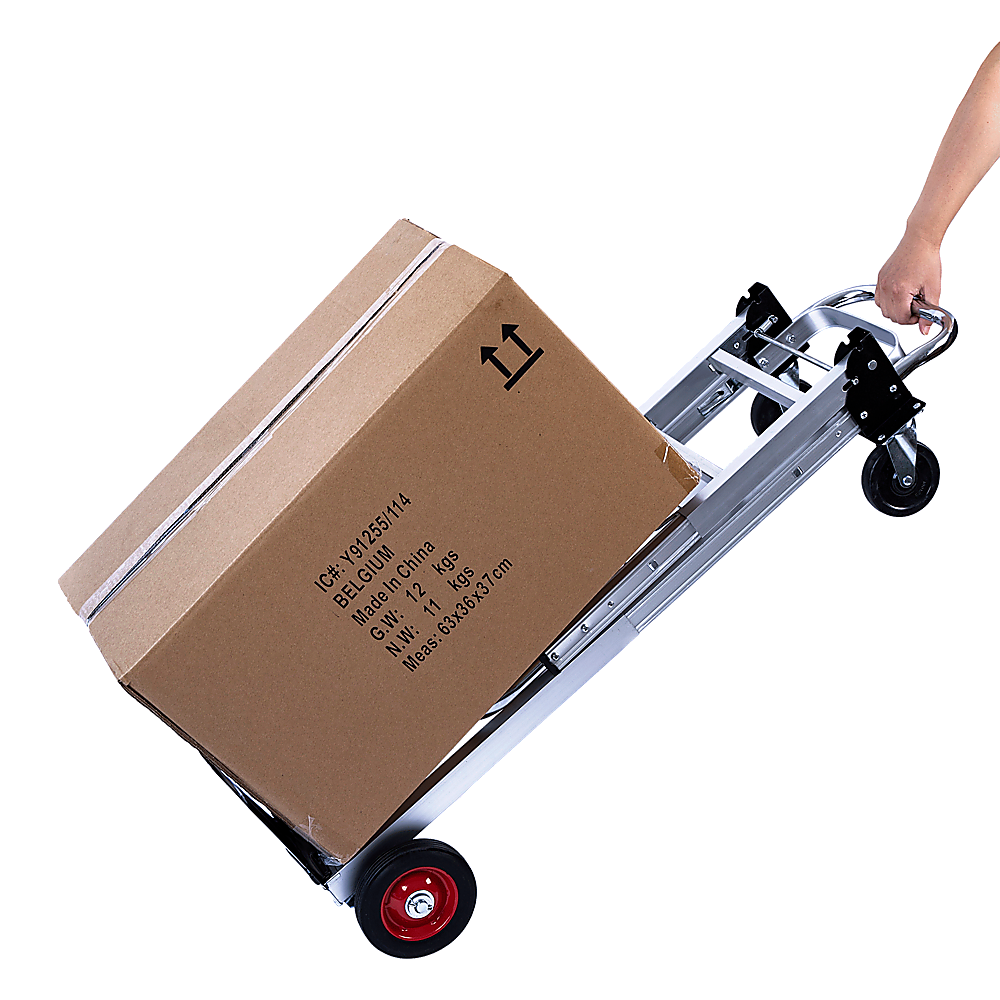 Hand Truck 2 in 1 Folding Dolly Cart 180kg Capacity Heavy Duty Aluminium