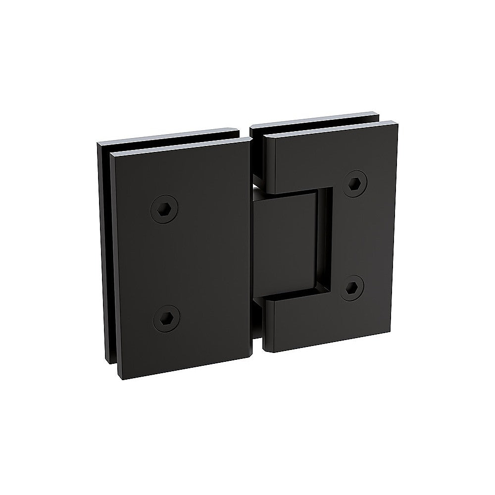 180 Degree Stainless steel Glass to Glass Shower Door Hinge in Black