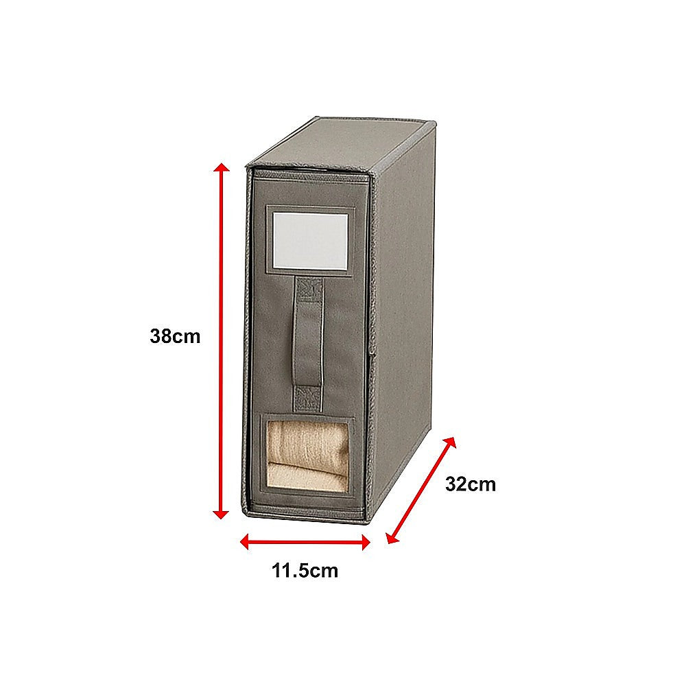 4PCS Foldable Bed Sheet Set Organizer Fabric Storage Bins with Handle Storage Box