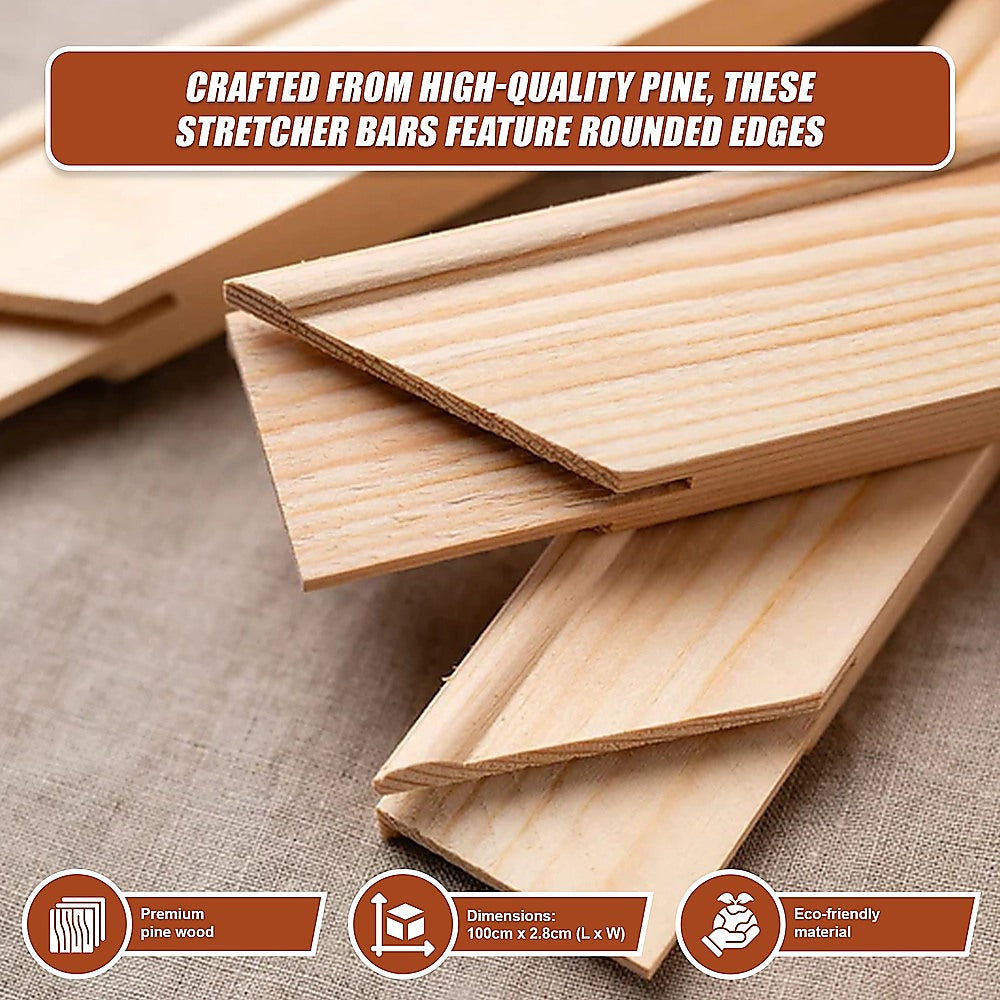 50x Canvas Stretcher Bars Frames Pine Wood