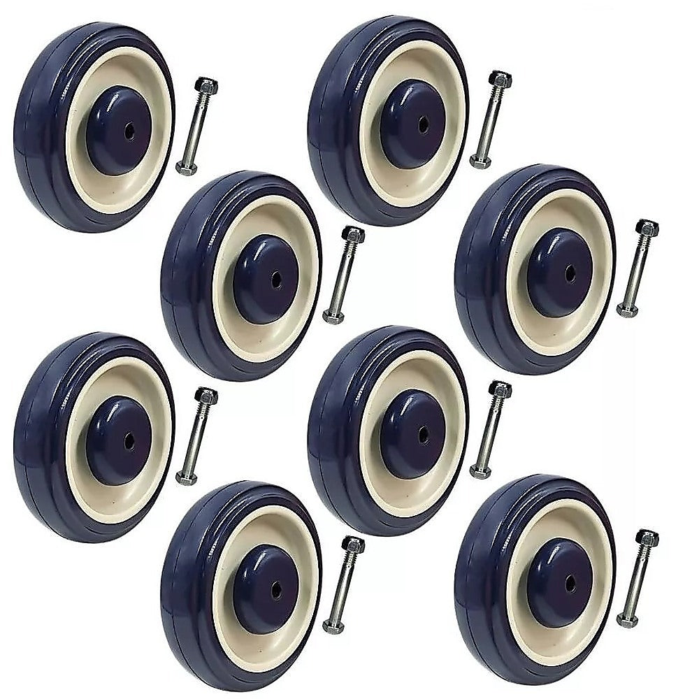 8 x 5  Diameter Wheels Nuts and Bolts included