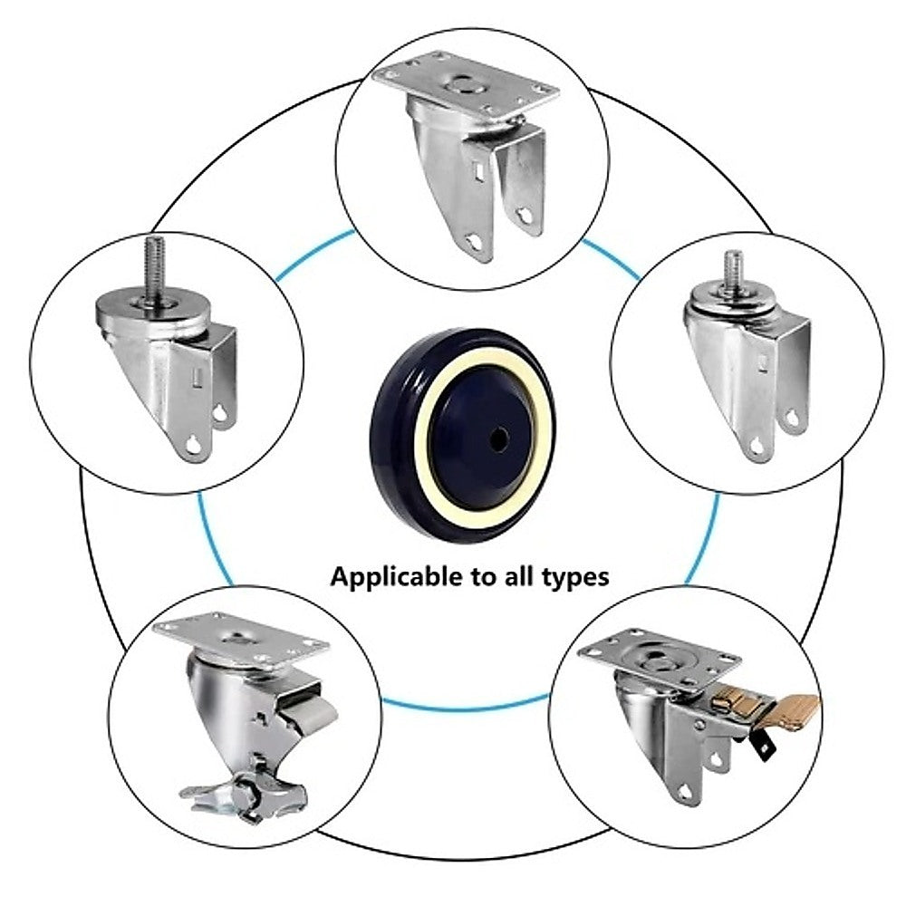 8 x 5  Diameter Wheels Nuts and Bolts included