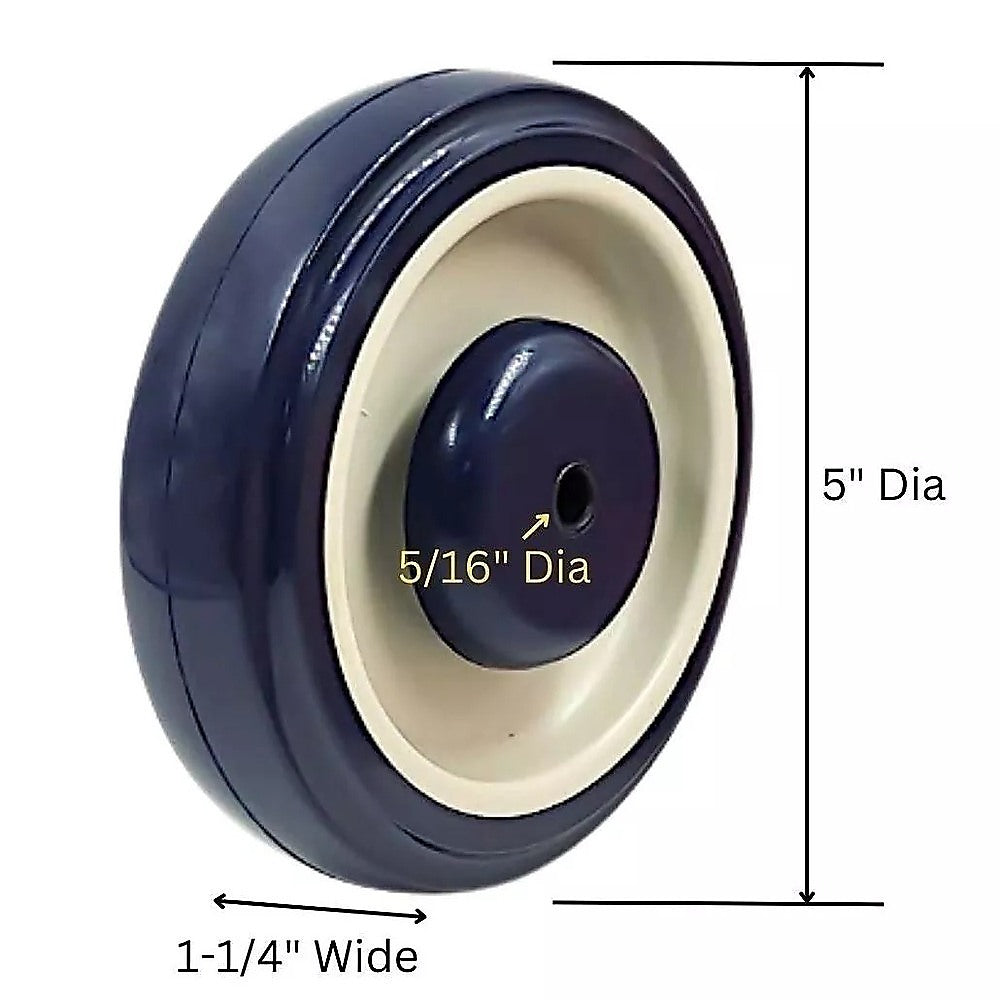 8 x 5  Diameter Wheels Nuts and Bolts included