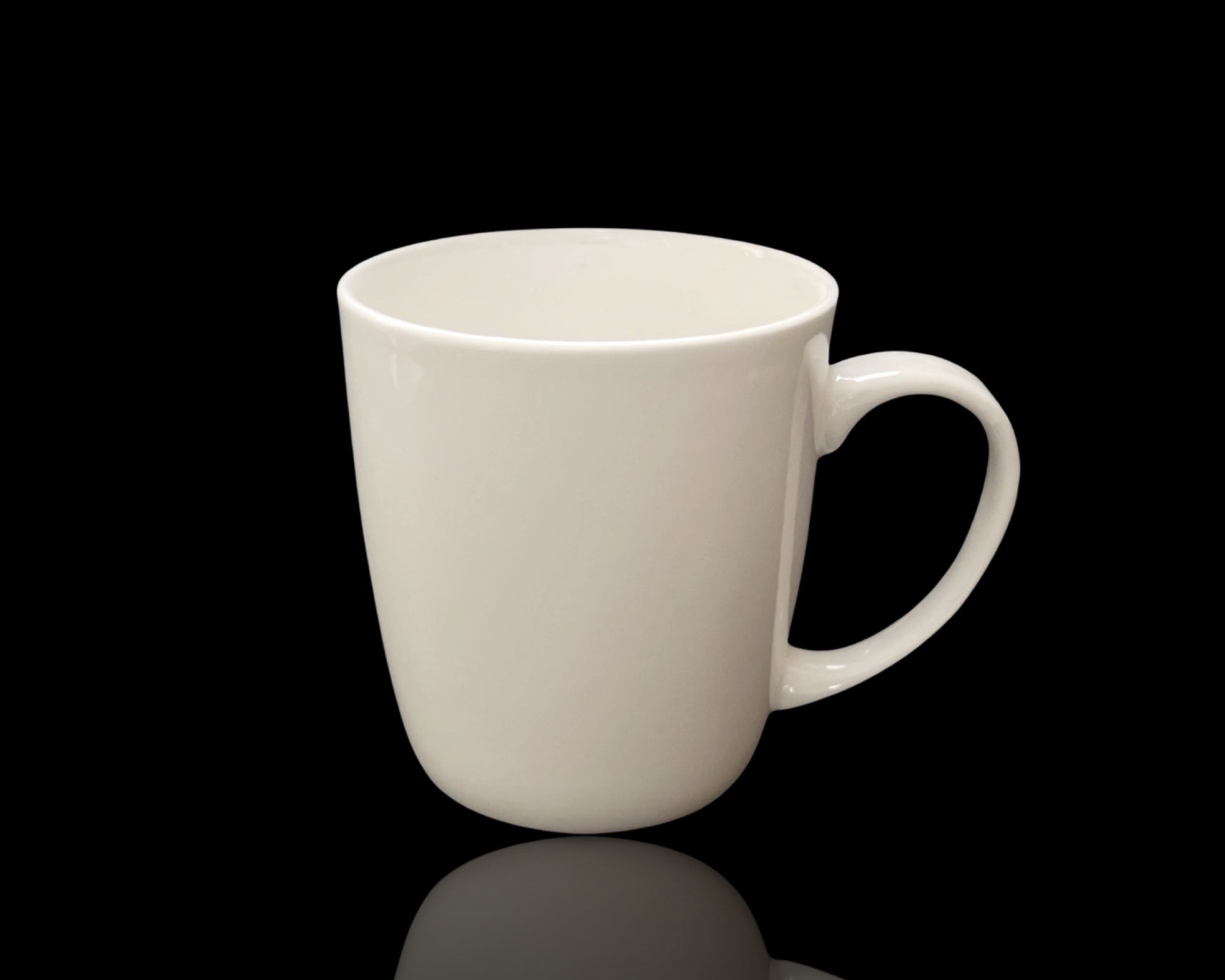 bulk 36 White Fine Bone China Mug White 350ml