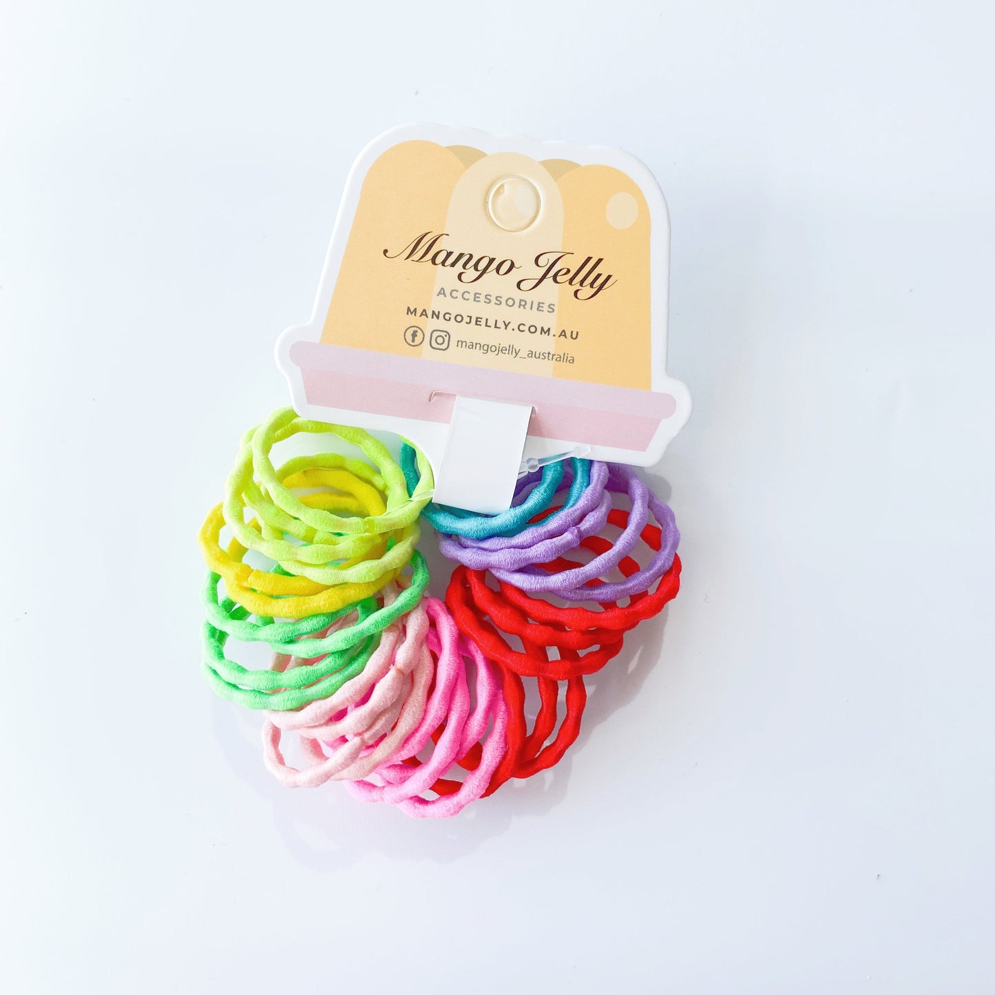 Kids Hair Ties (3cm) - Silky Pop Mixed -Twin Pack