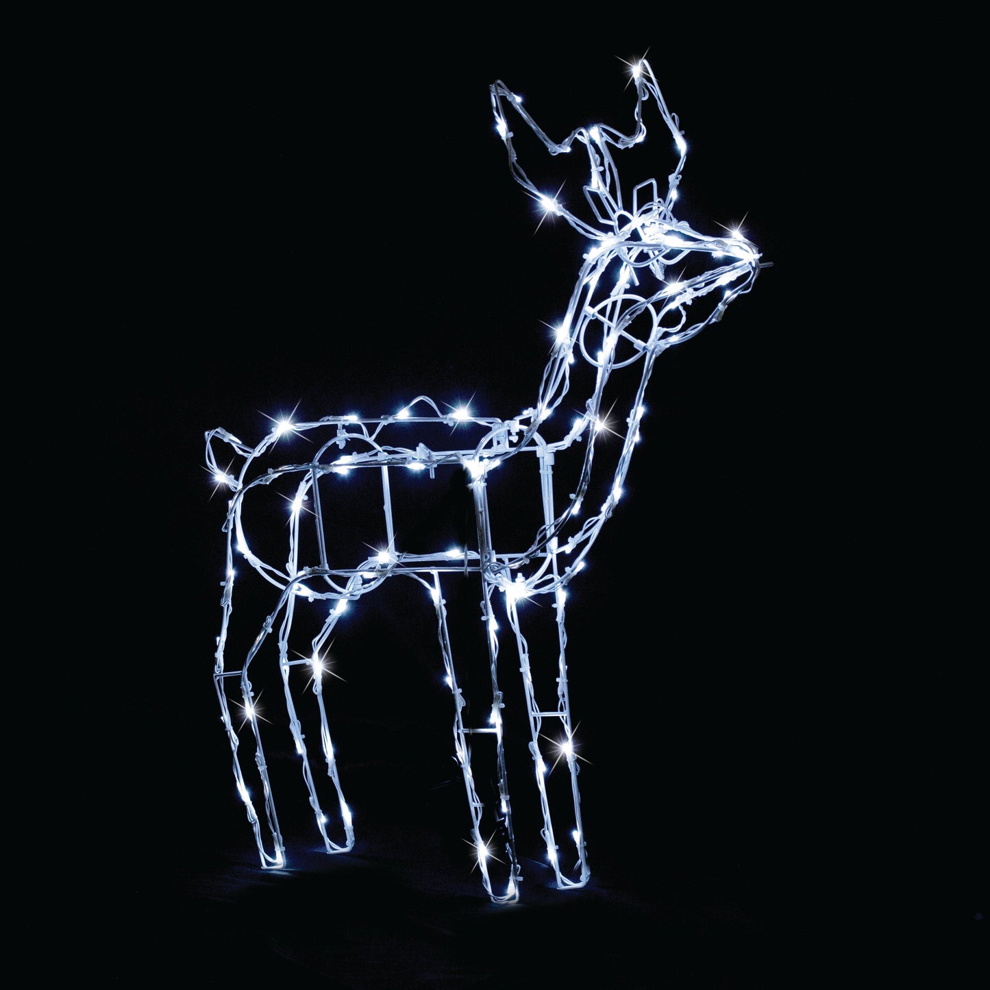 Battery Operated LED Reindeer ¨C 2 Style Options: Feeding and Standing - Standing