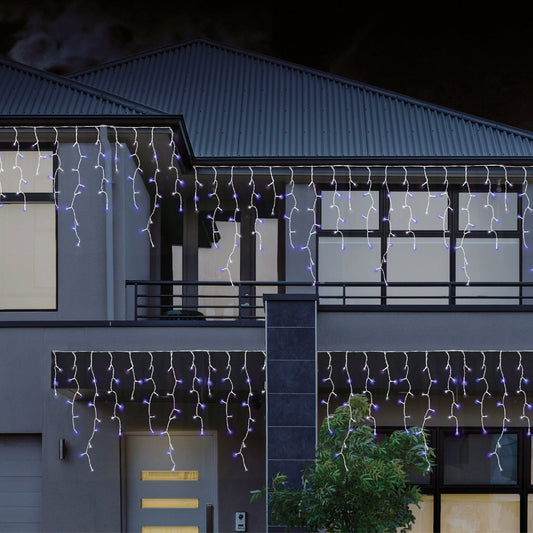 480 LEDs Snowing Icicle Lights ¨C available in 4 Colors - Cool White